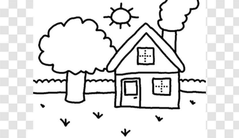 The Outline Clip Art - Point - Of House Transparent PNG