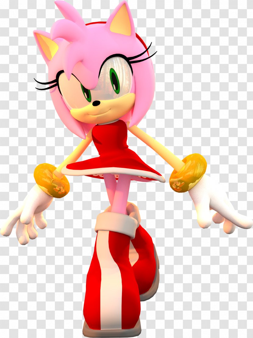 Amy Rose Sonic The Hedgehog Knuckles Echidna Generations Unleashed - Toy - Acorn Transparent PNG