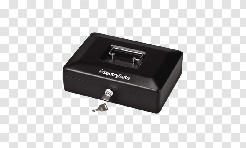 SentrySafe Cash Box Locking With Money Tray CB10 Small Box, Black Sentry Group - Fax Modem Transparent PNG