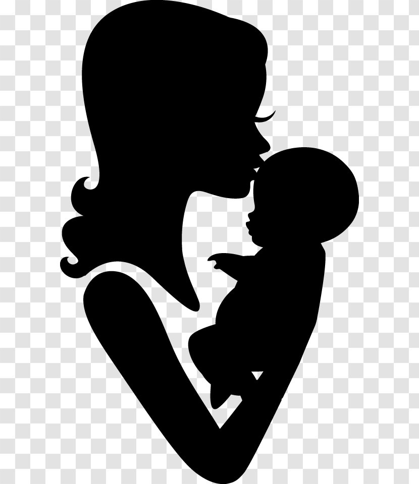 Silhouette Drawing Stencil Mother Transparent PNG