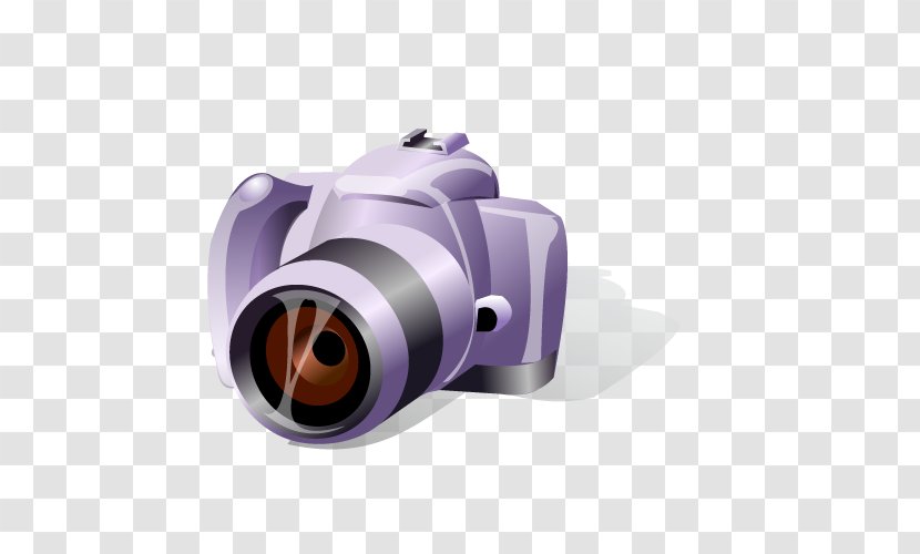Camera Photography Cartoon - Single Lens Reflex - Vector Transparent PNG