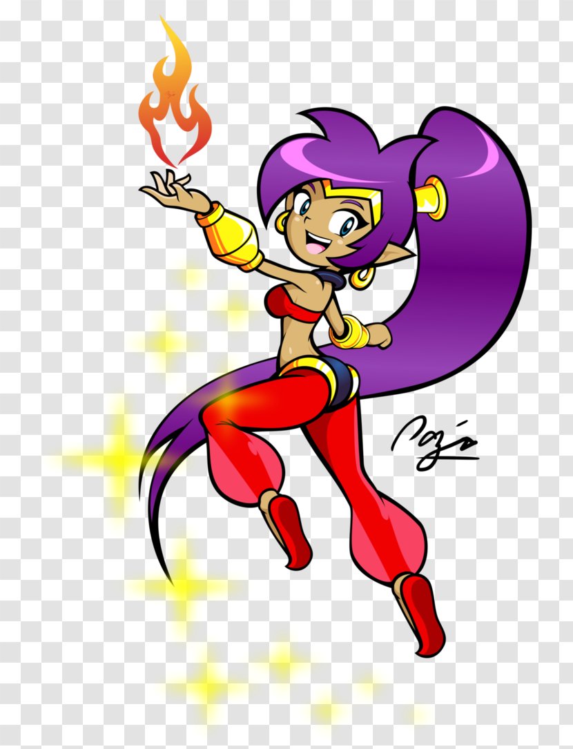 Shantae: Half-Genie Hero Art Video Game Drawing - Cartoon - Genie Transparent PNG