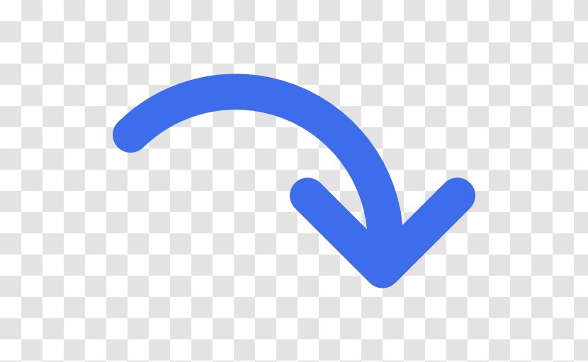 Rounded Arrow - Blue - Symbol Transparent PNG