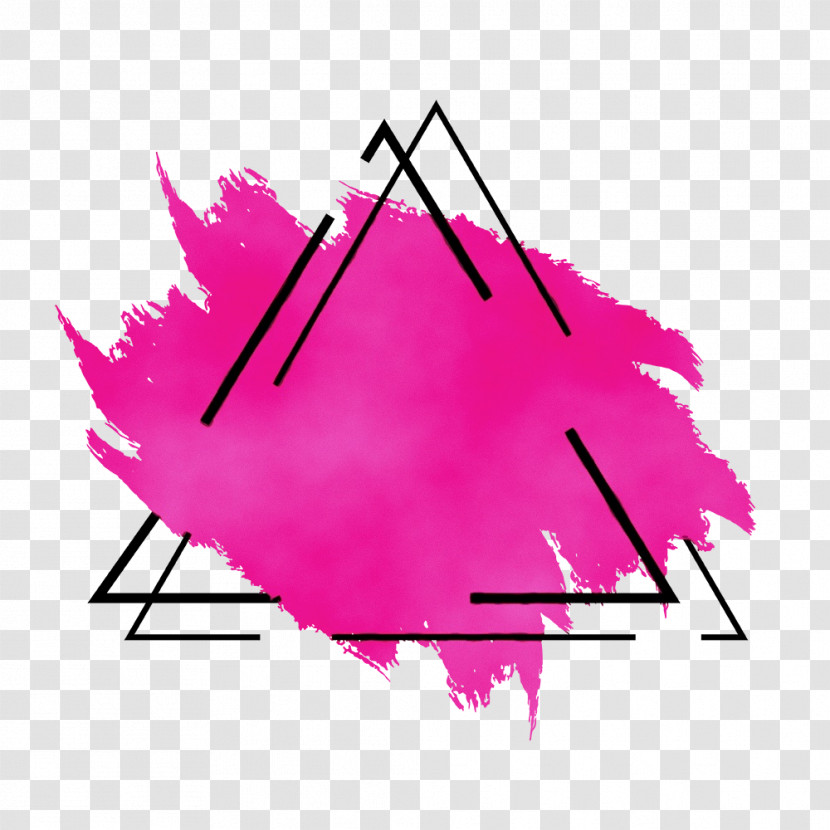 Angle Line Pink M Font Area Transparent PNG