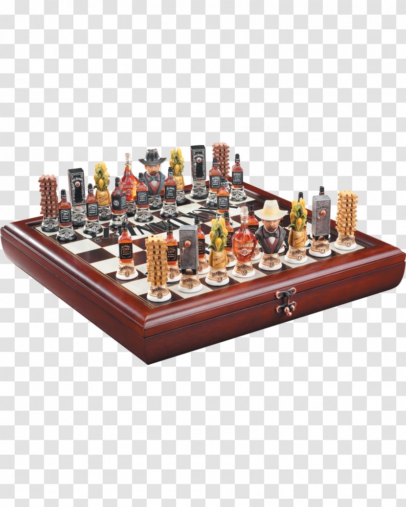 Jack Daniel's Chess Set Tennessee Whiskey Piece - Tabletop Game Transparent PNG