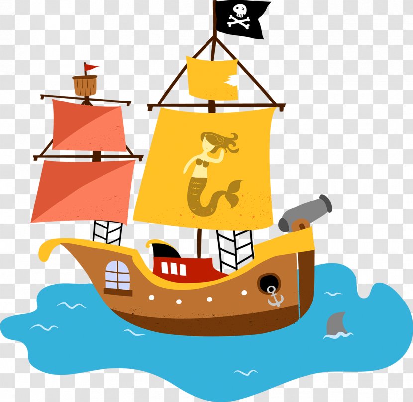 Template Piracy - Ship - Sailboat Transparent PNG