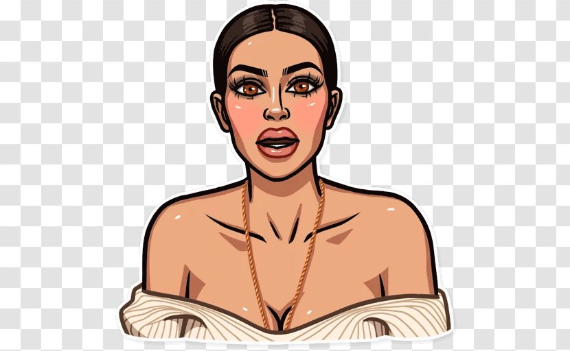 Keeping Up With The Kardashians Sticker Telegram - Silhouette - Frame Transparent PNG
