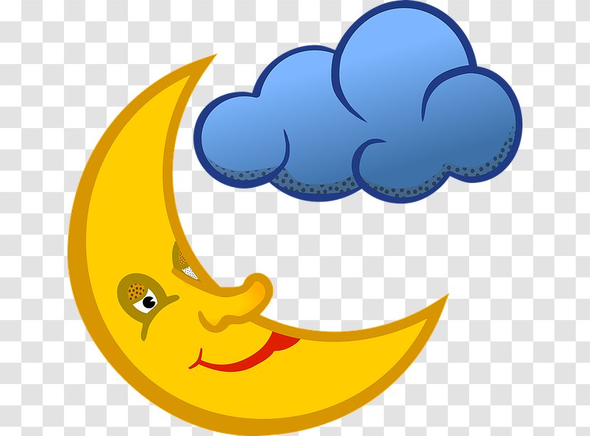 Clip Art - Cloud Computing - Moon Face Transparent PNG