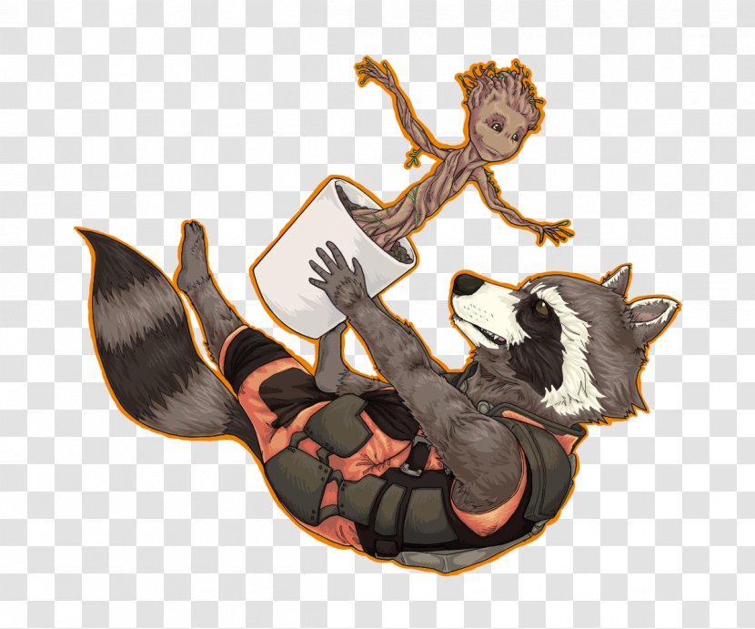 Groot TeePublic Superhero Movie T-shirt Film - Deviantart - Rocket Raccoon Transparent PNG