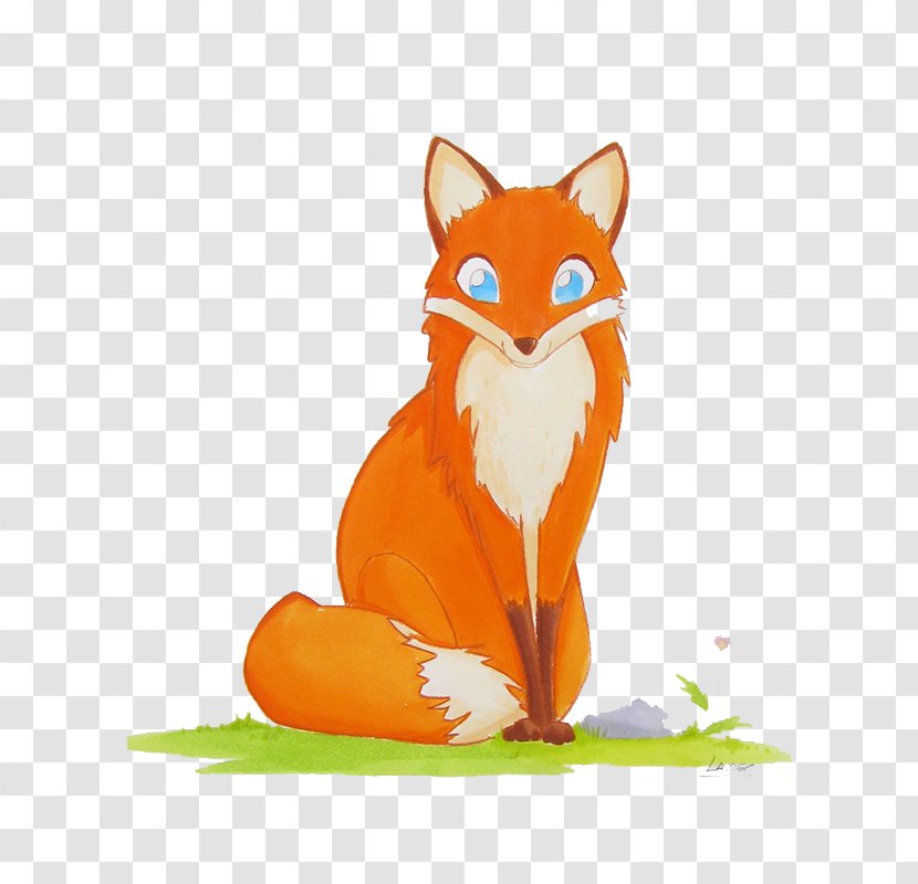 Red Fox Illustration - FIG Painted Elegant Transparent PNG