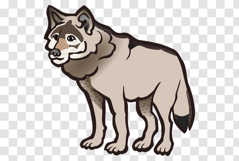 Gray Wolf Clip Art - Small To Medium Sized Cats - Little Red Riding Hood Transparent PNG