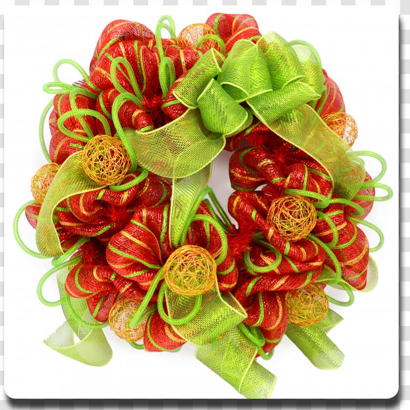 Wreath Candy Cane Cut Flowers Christmas - Garden Roses - Creative Transparent PNG