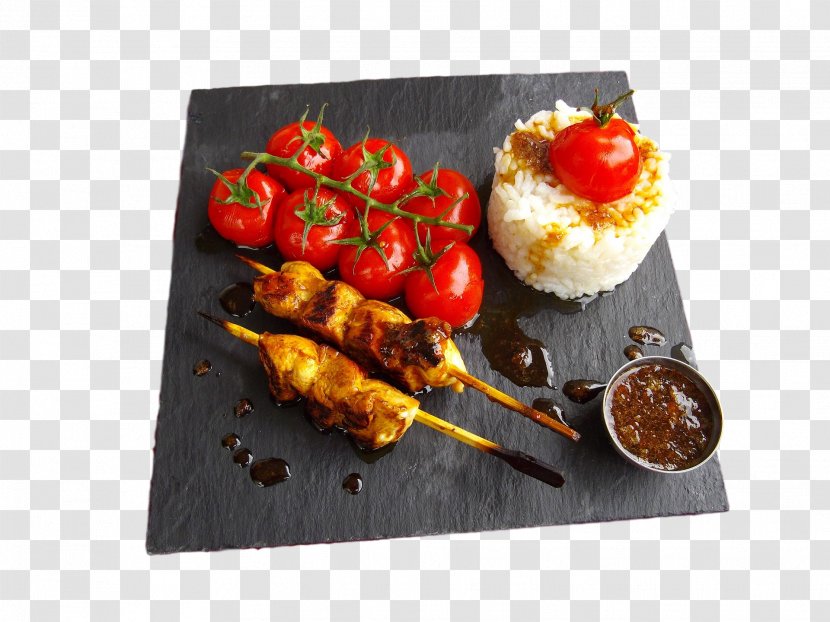 Yakitori Asian Cuisine Falafel Kebab Food - Salad Transparent PNG