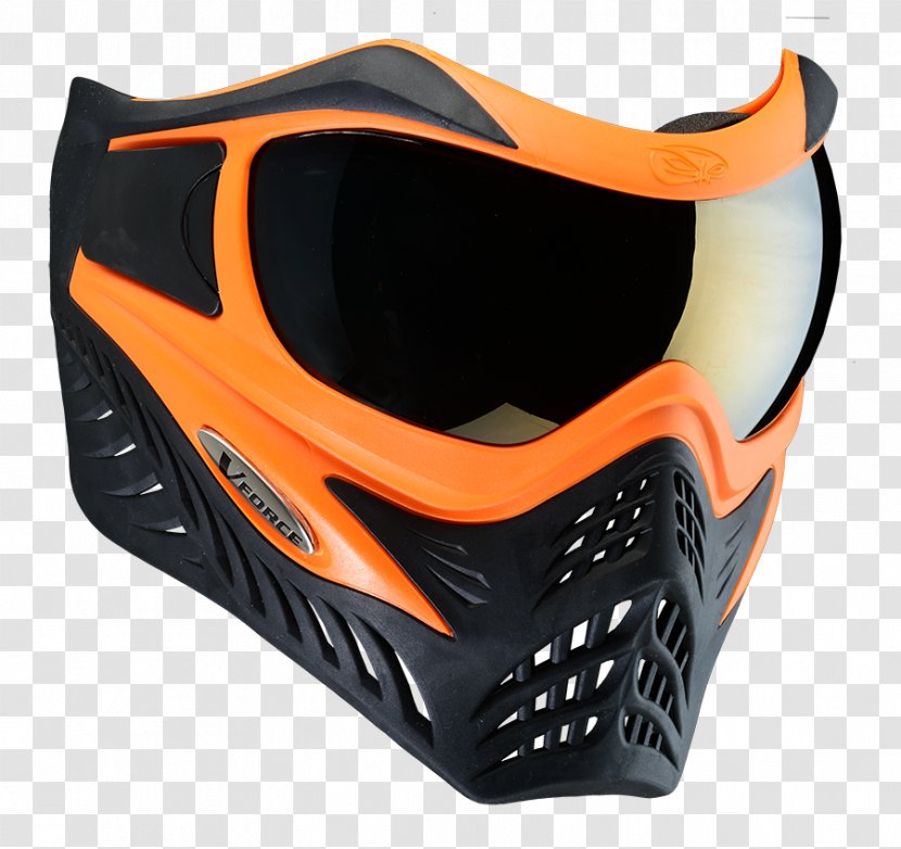 Diving & Snorkeling Masks V Force Customs Paintball Vforce Grill Thermal SE - Orange Grey Transparent PNG