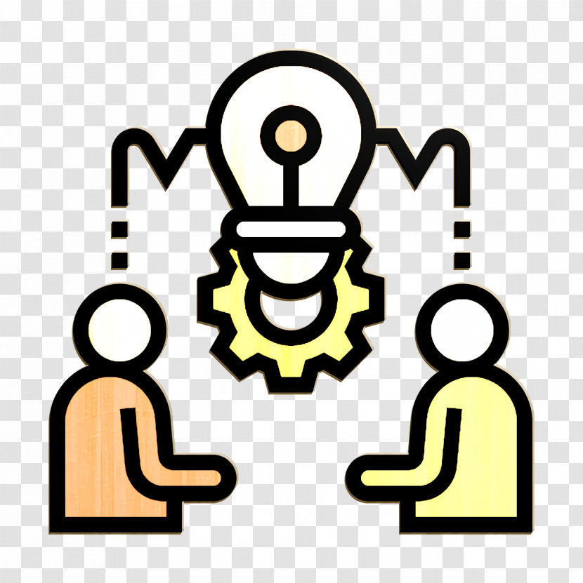 Business Strategy Icon Brainstorming Icon Idea Icon Transparent PNG