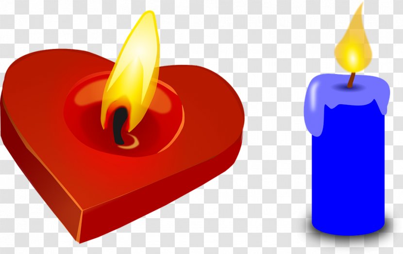 Candle Heart Clip Art - Melting Transparent PNG