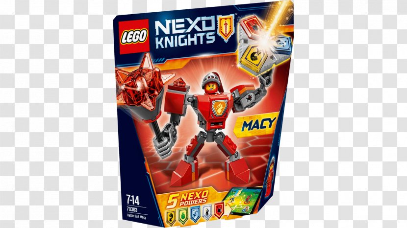 Amazon.com LEGO 70363 NEXO KNIGHTS Battle Suit Macy Lego Nexo Knights Toy - Action Figure Transparent PNG