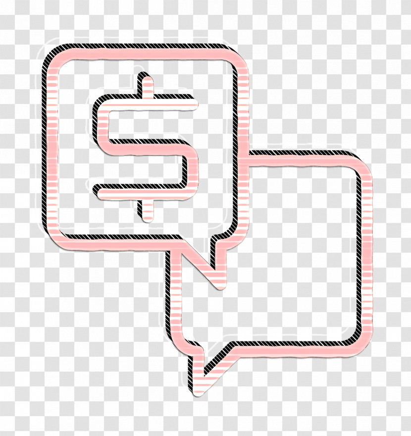 Startup New Business Icon Money Icon Talk Icon Transparent PNG