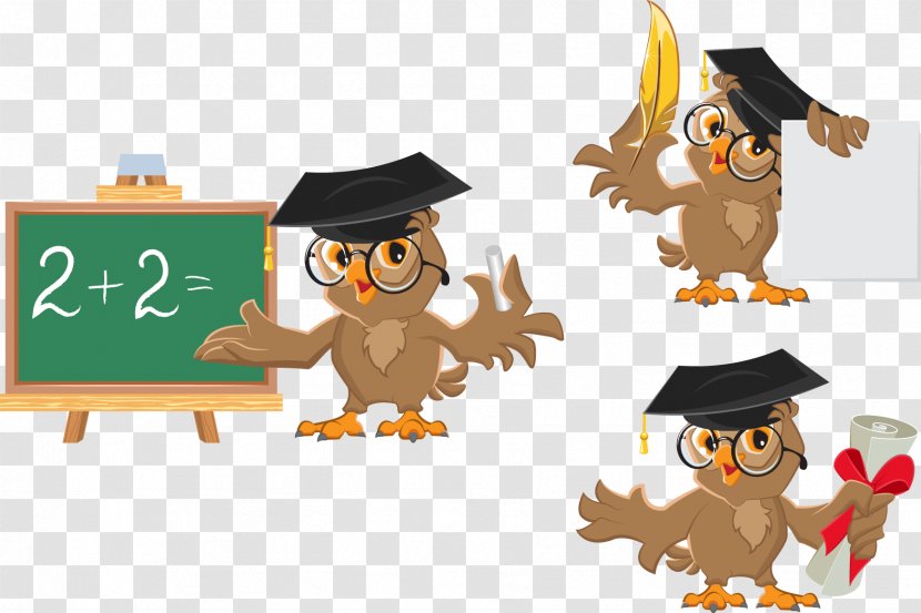 Owl Teacher Mathematics Clip Art - Stock Photography - Cartoon Transparent PNG