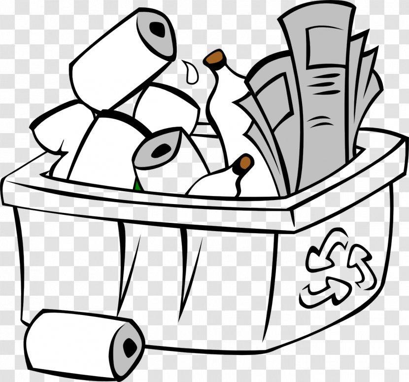 Trash Can Clip Art Black And White