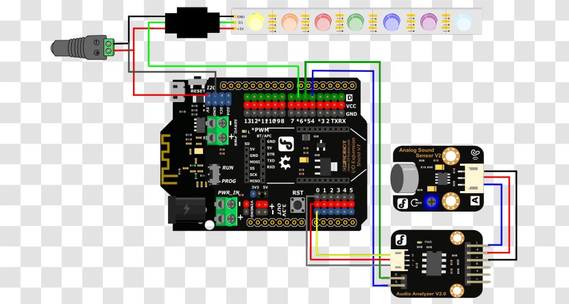 Microcontroller Hardware Programmer LED Strip Light Arduino - Electronic Device Transparent PNG