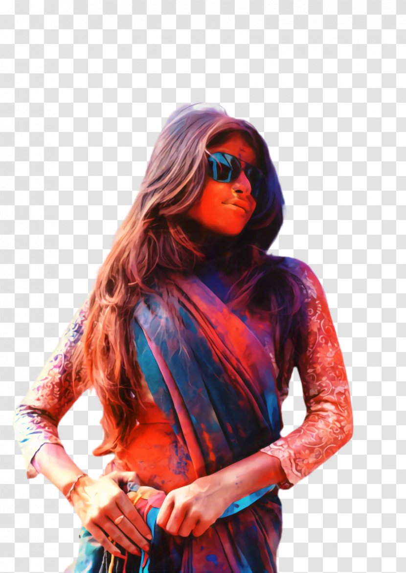 Hair Coloring Maroon - Textile - Hippie Transparent PNG