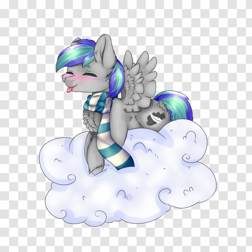 Horse Tail Cartoon Figurine - Storm Feather Color Transparent PNG