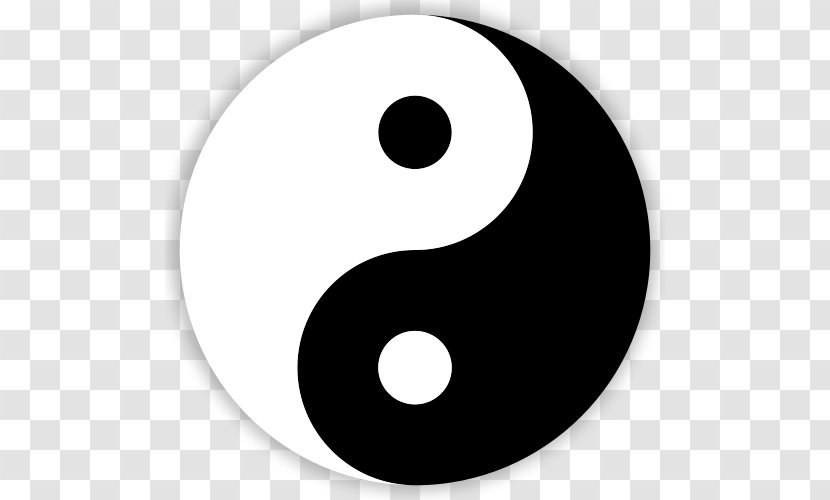 The Book Of Balance And Harmony Yin Yang Symbol Taoism Clip Art - Black White - Taj Transparent PNG