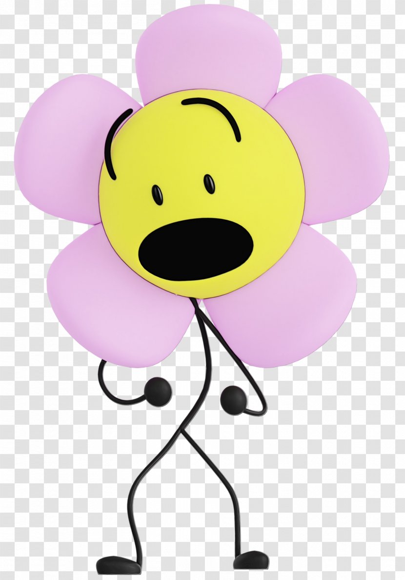 Pink Flower Cartoon - Smiley - Magenta Happy Transparent PNG