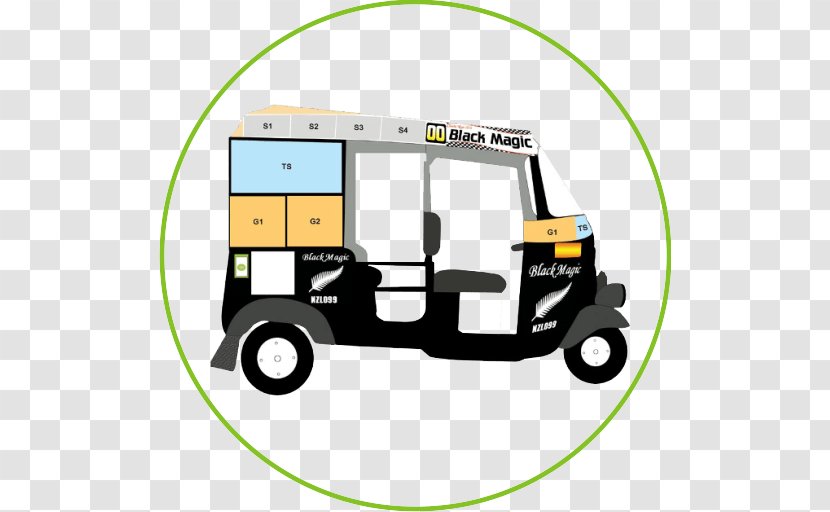 Auto Rickshaw Car Transport Pulled - Yellow Transparent PNG