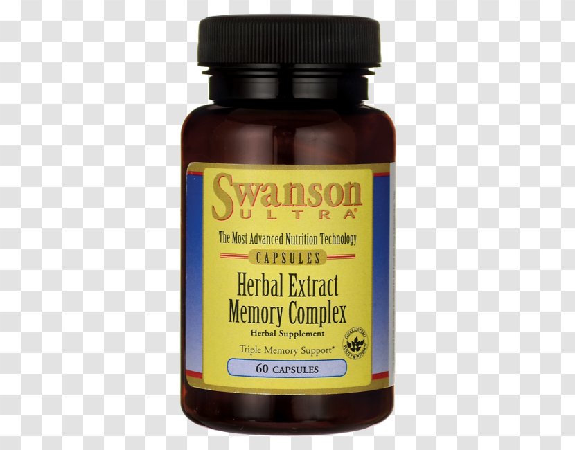 Dietary Supplement Swanson Herbal Extract Memory Complex 60 Capsules Resveratrol 100 Albion Chelated Manganese 10 Mg 180 Caps By Ultra - Policosanol - Extracts Transparent PNG