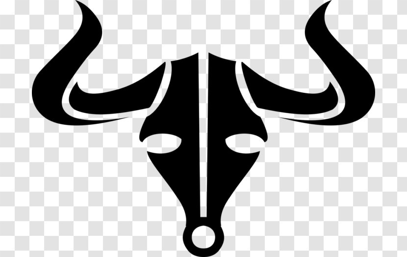Cattle Bull Horn Clip Art - Monochrome Photography - Cancer Astrology Transparent PNG