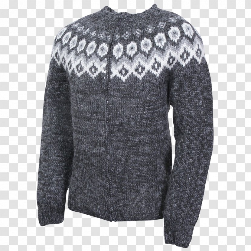 Cardigan Sweater Lopapeysa Wool Aran Jumper - Lining Transparent PNG