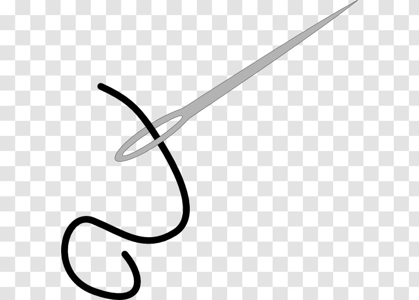 Hand-Sewing Needles Knitting Embroidery Clip Art - Stitch - Sewing Needle Transparent PNG