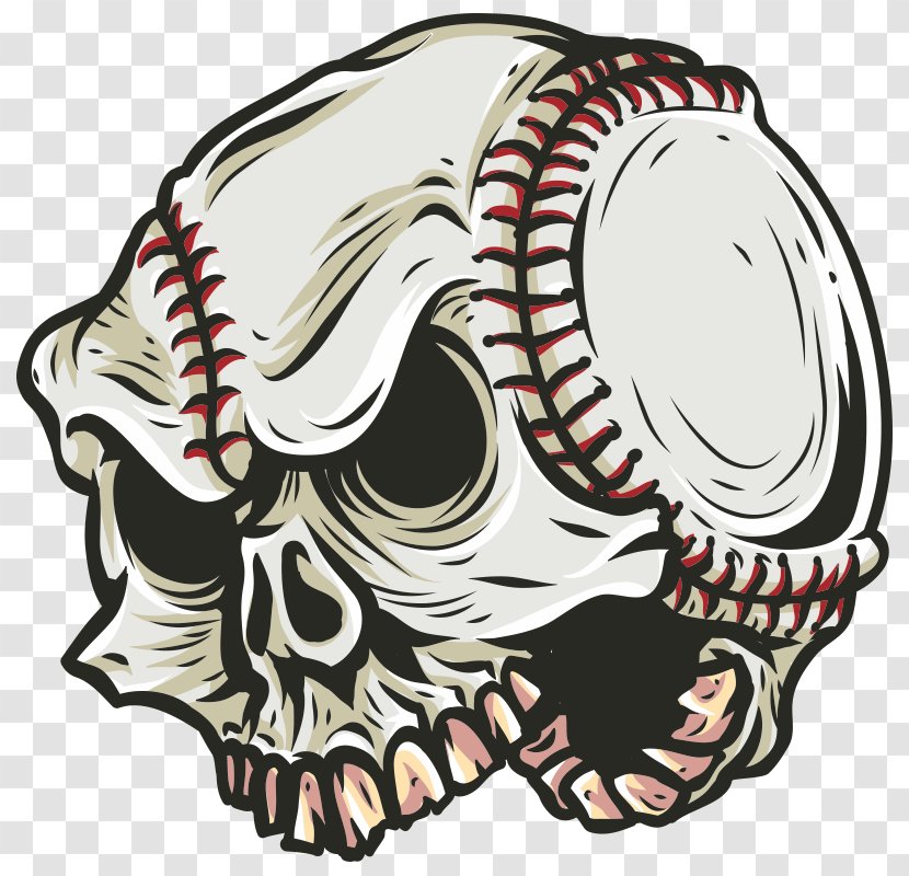 Baseball Bats Sport Calavera Skull - Head Transparent PNG