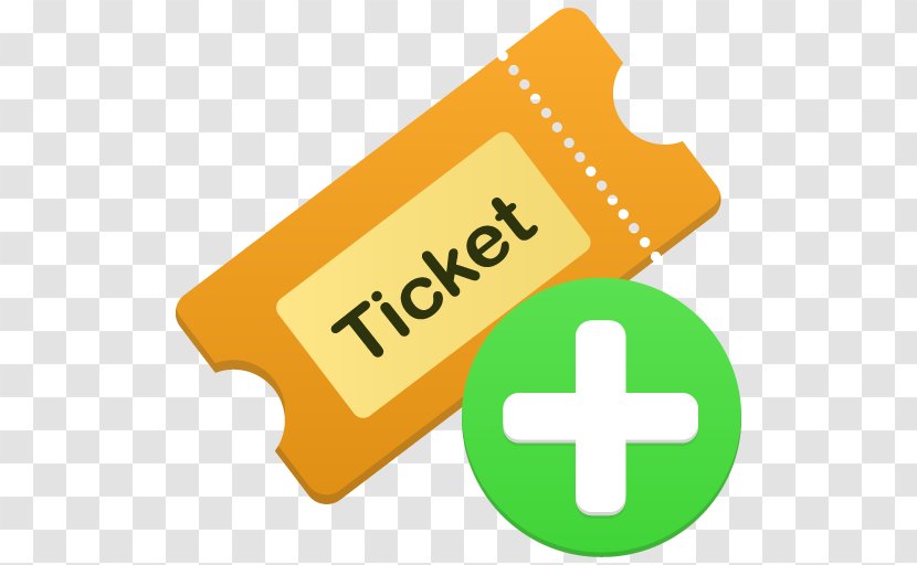 Area Text Brand Yellow - Symbol - Ticket Add Transparent PNG