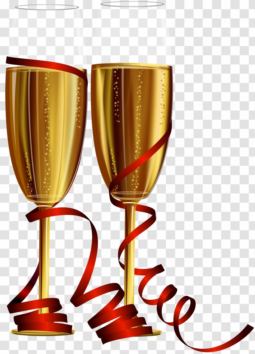 Champagne Glass Wine - Drinkware Transparent PNG