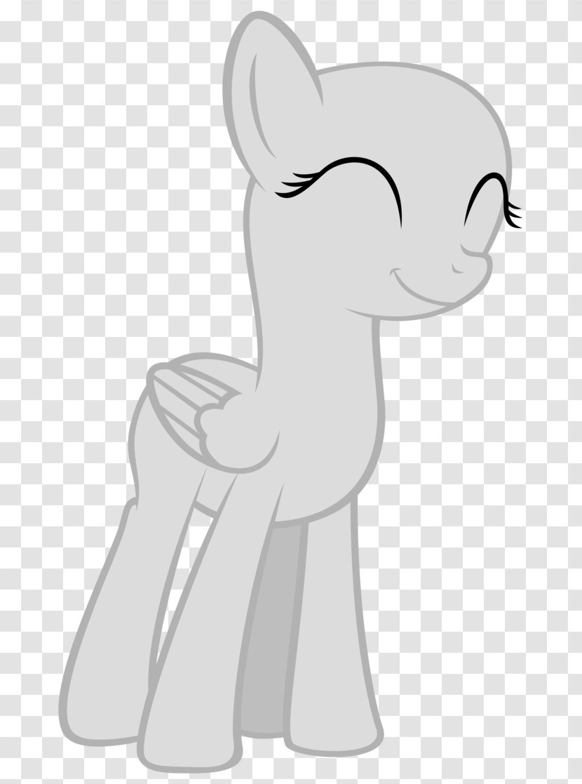 Pony Horse Smile DeviantArt Sketch - Cartoon Transparent PNG