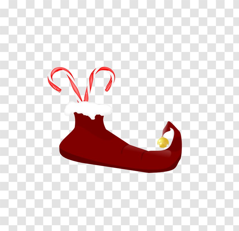 Ded Moroz Christmas Elf Candy Cane Clip Art - Outdoor Shoe Transparent PNG