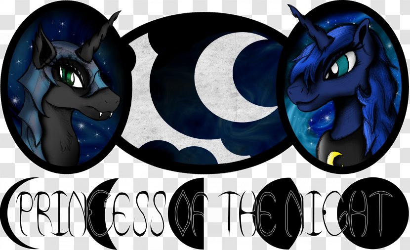 Princess Luna Font - Blue Transparent PNG