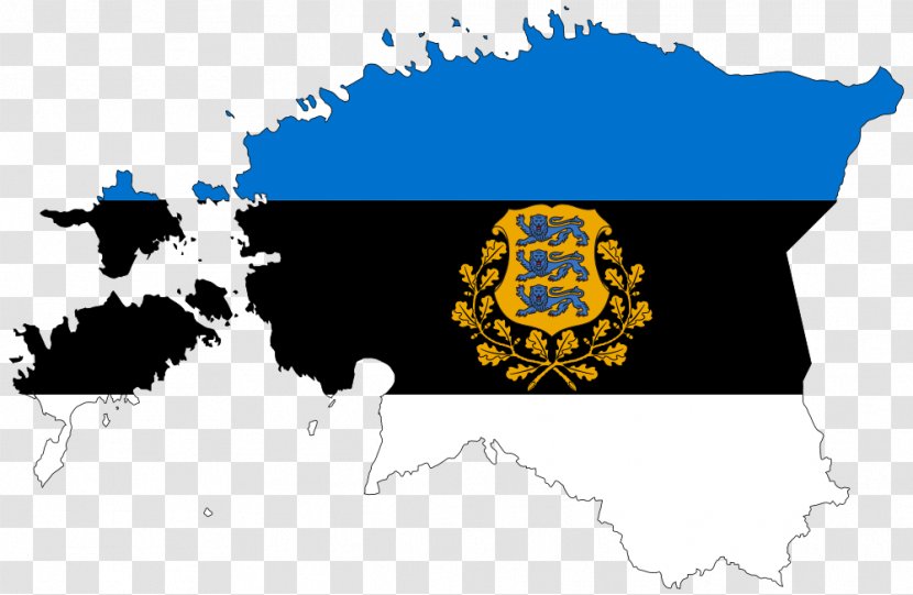 Flag Of Estonia Vector Graphics Stock Illustration Royalty-free - Royaltyfree - Map Transparent PNG