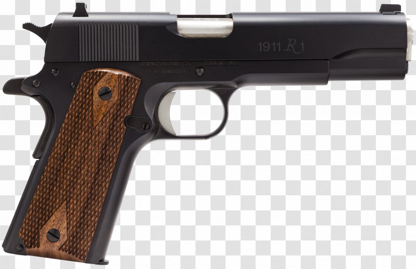 Remington 1911 R1 .45 ACP M1911 Pistol Arms Firearm - Weapon - Handgun Transparent PNG