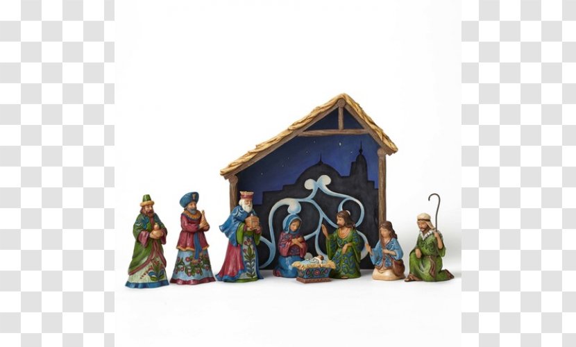 Nativity Scene Figurine Christmas Ornament Manger - Enesco Transparent PNG