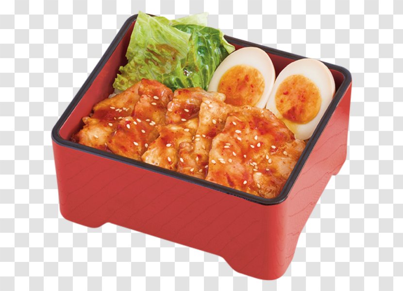 Bento Vegetarian Cuisine Japanese Restaurant Food - Boiled Egg - Grilled Pork Transparent PNG