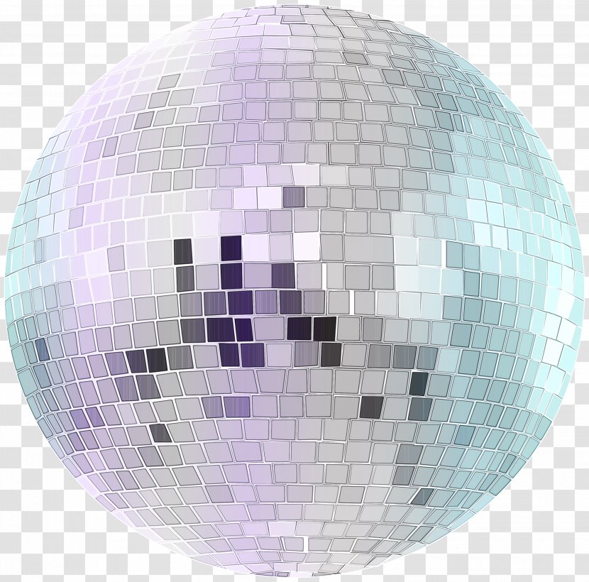 Violet Purple Ball Sphere - Watercolor - Disco Transparent PNG