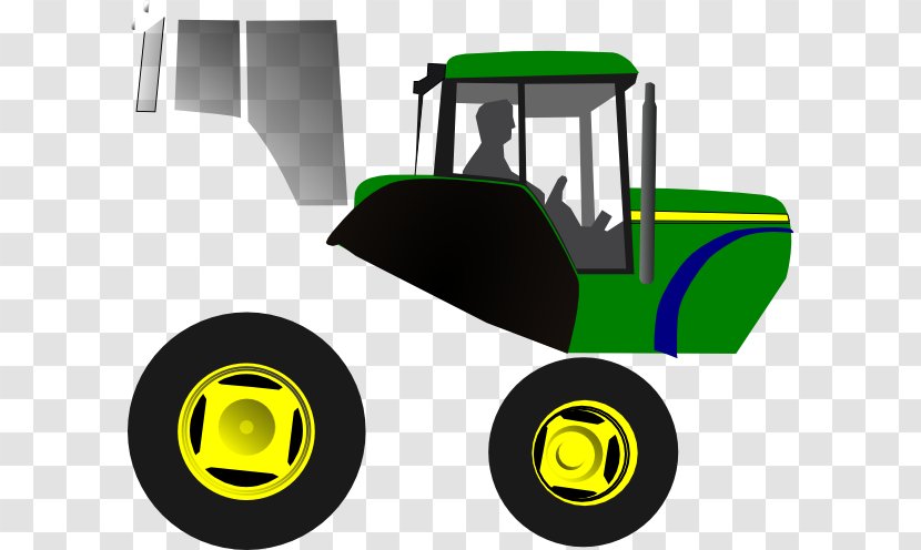 John Deere Farmall Case IH Tractor Clip Art - Yellow - Ck Vector Transparent PNG