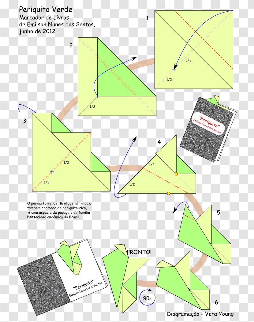 Origami Paper Craft Diagram - Dobradura - Marcador Transparent PNG