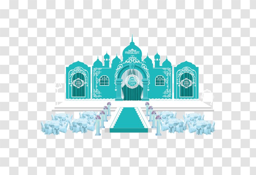 Tiffany Blue Wedding Download - Castle Transparent PNG