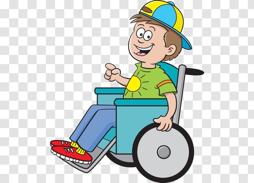 Wheelchair Cartoon Boy Illustration - Photography - A Paralyzed Child Transparent PNG