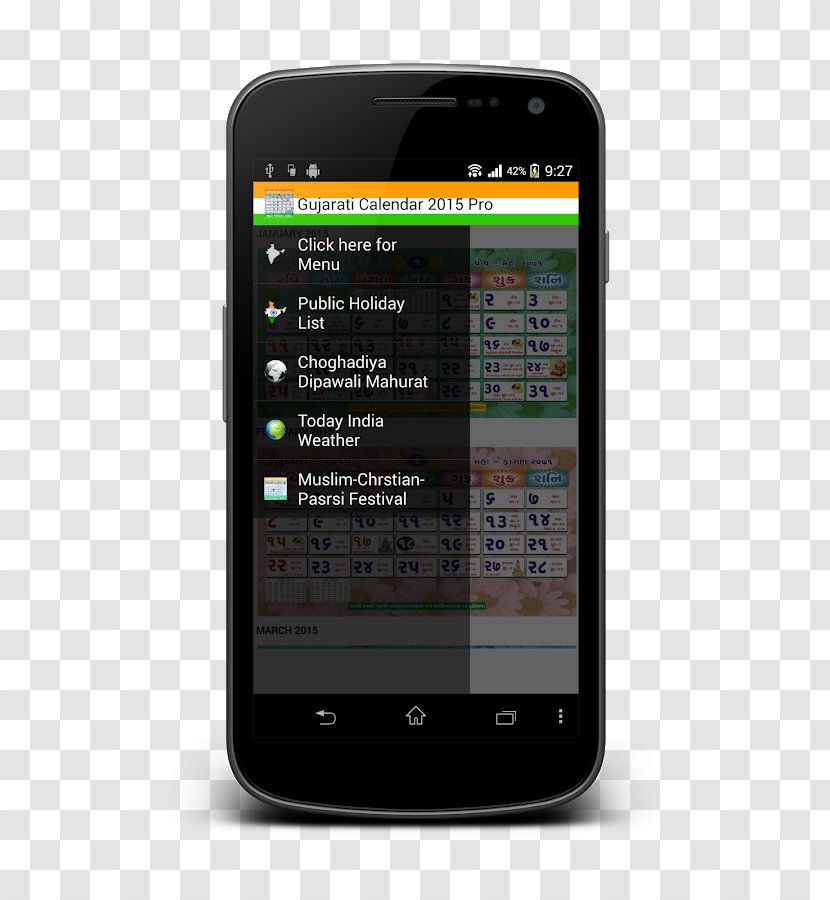 Feature Phone Hindu Calendar (South) Smartphone Panchangam - Portable Communications Device Transparent PNG